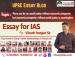 There can be no social justice without economic prosperity but economic prosperity without social justice is meaningless