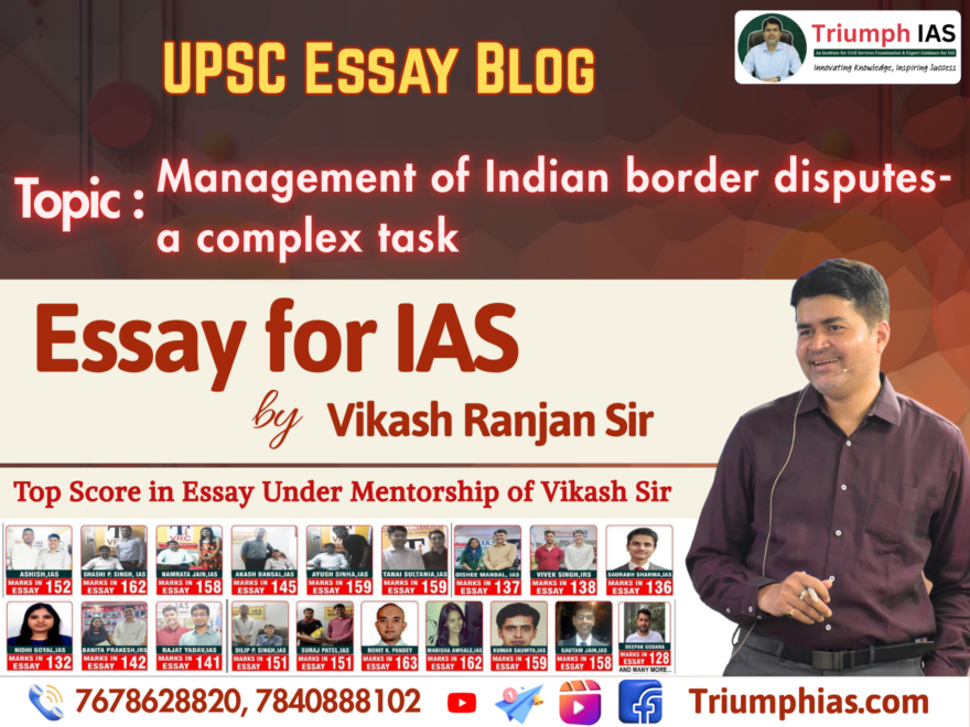 Management of Indian border disputes- a complex task