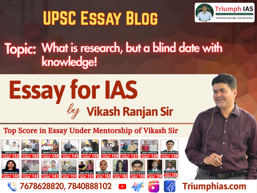 What is Research? A Blind Date with Knowledge