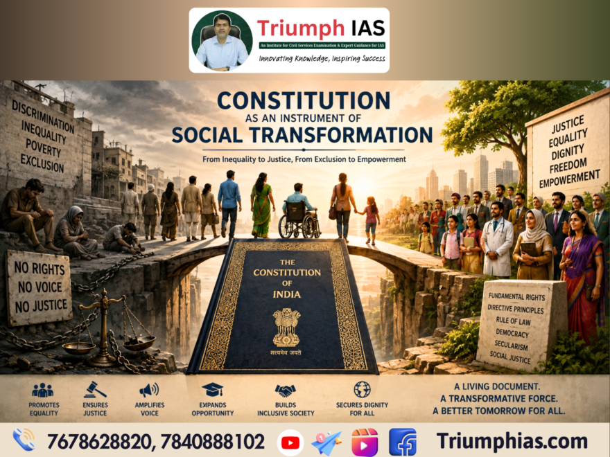 Constitution as an Instrument of Social Transformation