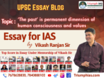 The past is permanent dimension of human consciousness and values