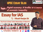 Digital economy A leveller or a source of economic inequality