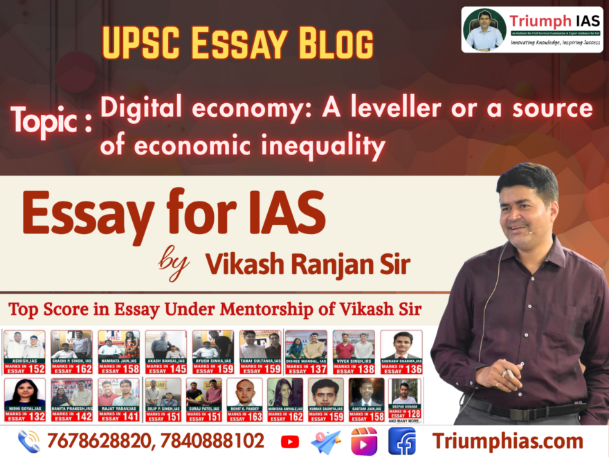 Digital economy A leveller or a source of economic inequality