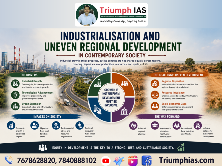 Industrialisation and Uneven Regional Development in contemporary society
