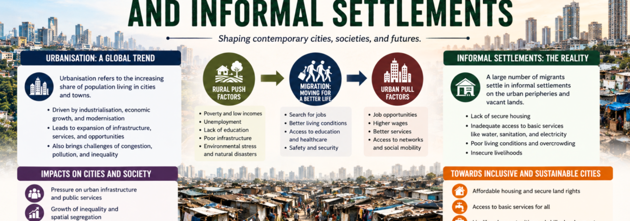 Urbanisation, Migration, and Informal Settlements