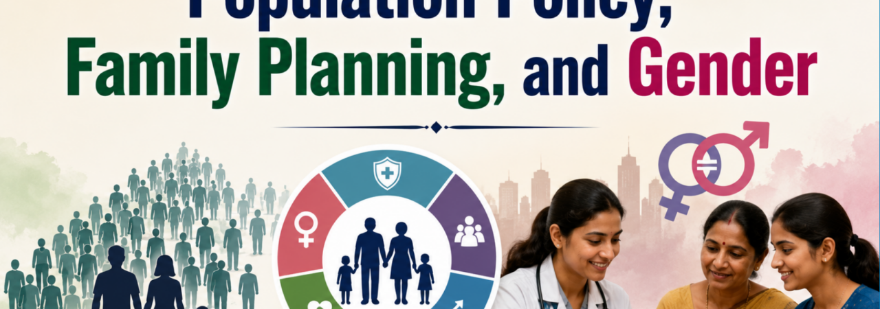 Population Policy, Family Planning, and Gender | Sociology UPSC Optional Notes