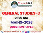 Download GS 3 Paper 2026 | Triumph IAS